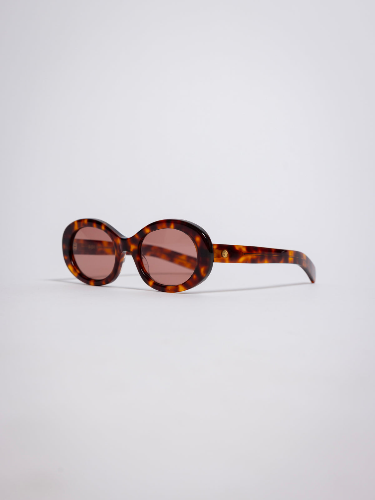 141 Waverly Pl, Side Eye oval sunglasses, tortoiseshell acetate frame with rose tinted lenses, sideeye [variant:Havana / Pink]