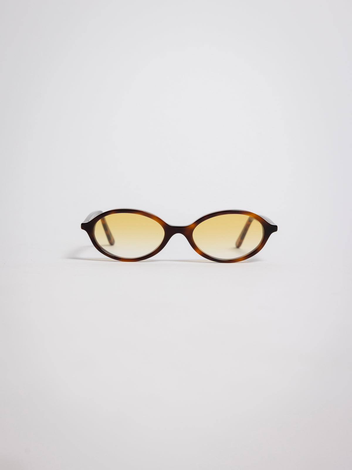 52 Grove Street, Side Eye narrow oval sunglasses, Havana acetate frame with yellow tinted lenses, sideeye [variant:Havana]