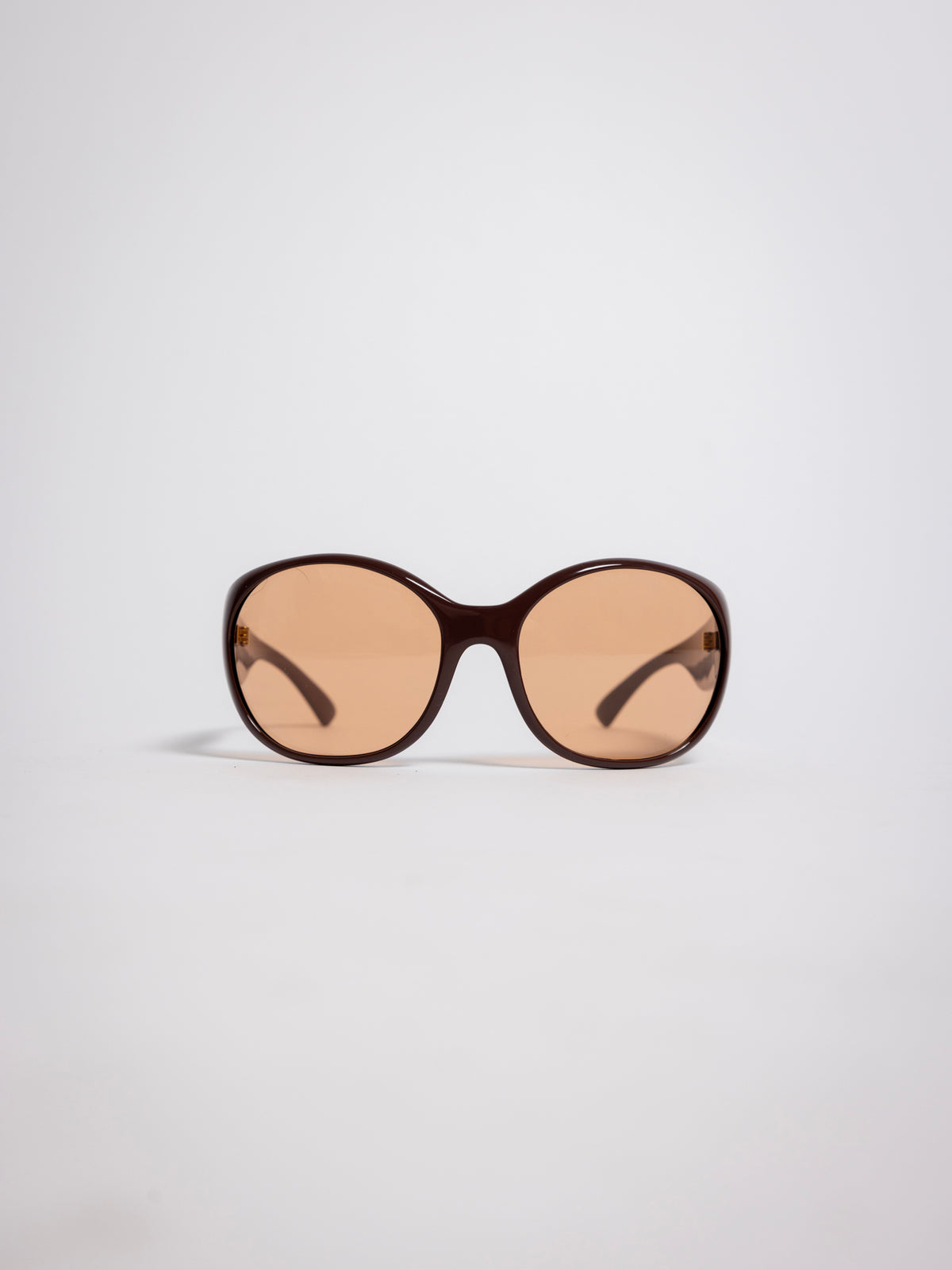 1225 Madison Ave, Side Eye oversized round sunglasses, black acetate frame with brown tinted lenses, sideeye [variant:Bordeaux red]