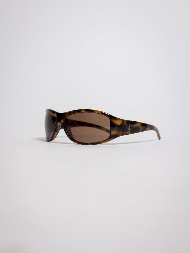 223 Butler St, Side Eye wraparound shield sunglasses, tortoiseshell Grilamid frame with brown tinted lenses, sideeye [variant:Havana]